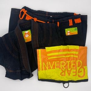 Inverted Gear Brazilian Jiu Jitsu black/orange Gi
